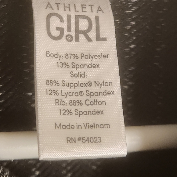 ATHLETA GIRL DREAM TEAM WARM UP ACTIVEWEAR JACKET FULL ZIP sz 12 Black grey EUC - Picture 11 of 11